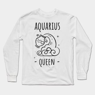 aquarius queen Long Sleeve T-Shirt